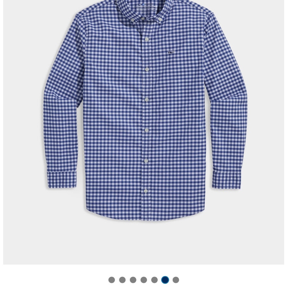 Vineyard Vines Performance Gingham Shirt  size 7